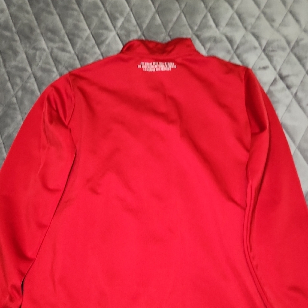 Adidas Kids Bold Red Track Jacket - Picture 4 of 5